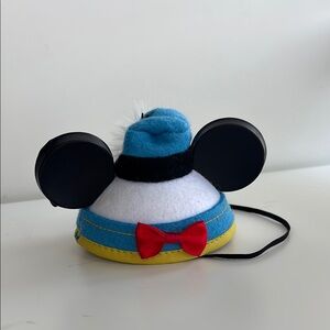 donald duck character hat with ears - blue, black, red